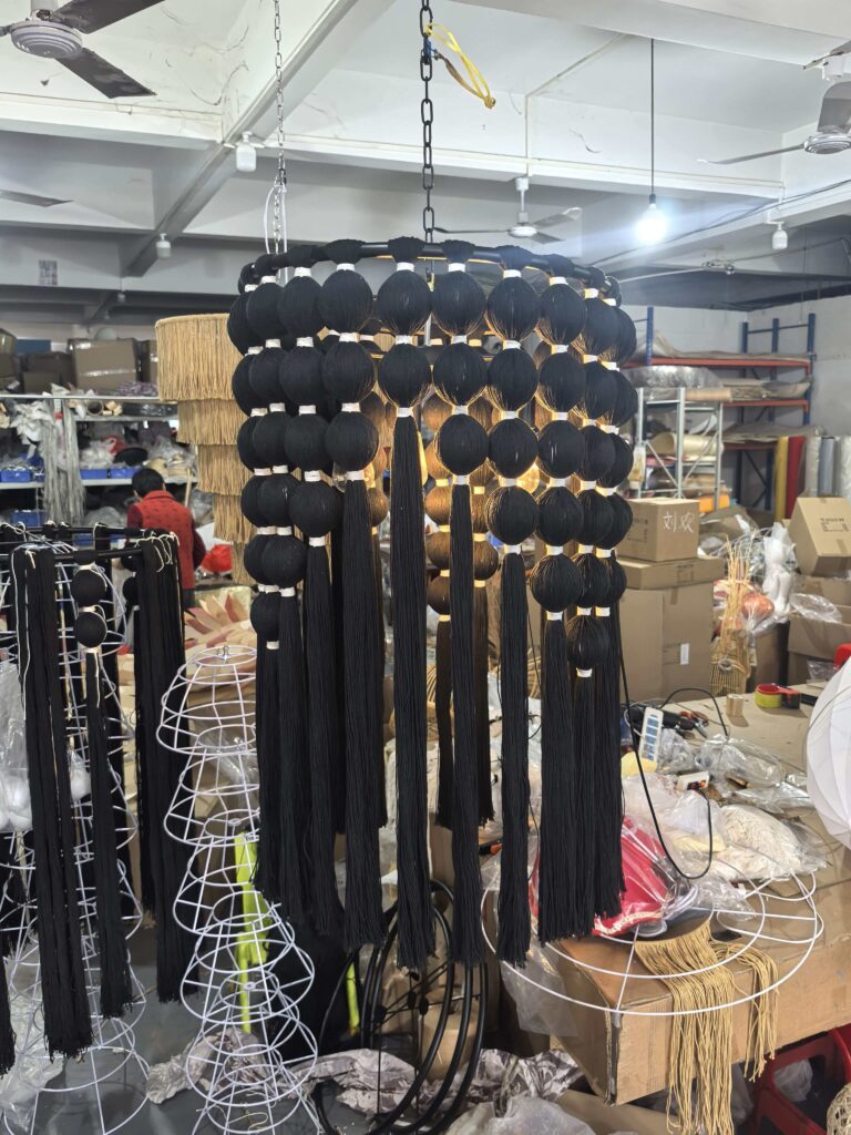 QC Inspection for Tassel Chandelier Lamp--Max Sourcing