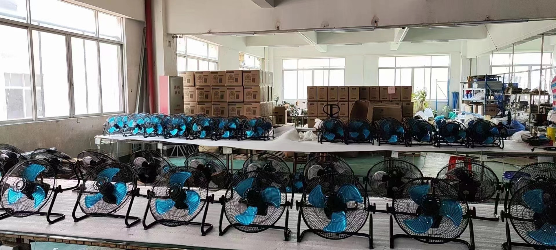 China solar power fan factories