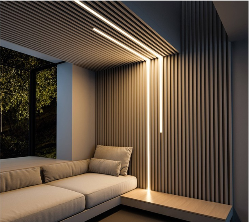 LED aluminum profile for strip lighting