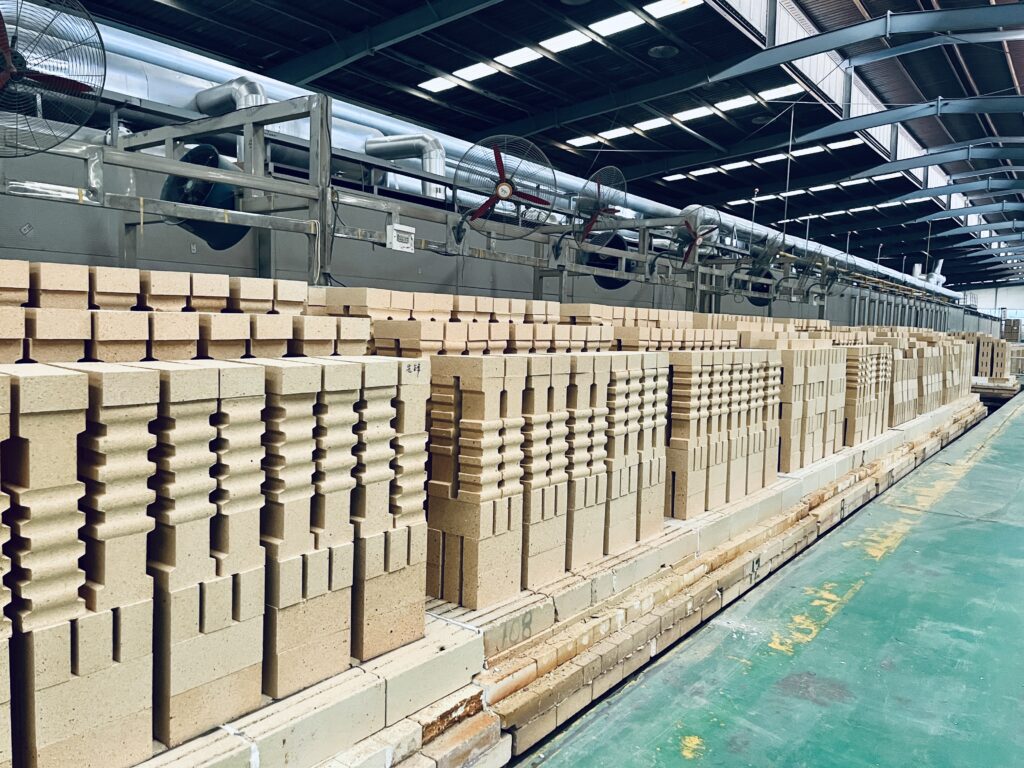 Refractory Material fire bricks being inspected by Max Sourcing