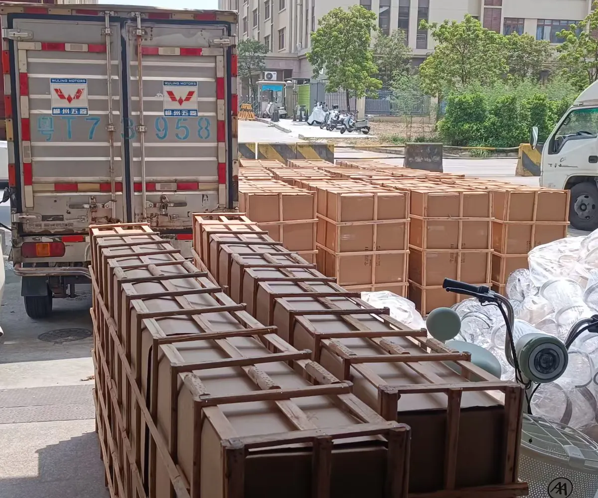 Packaged goods prepared for truck loading by MAX Sourcing in China
